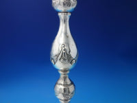 Rose by Unknown Sterling Silver Candlestick Pair 12 1/2" Vintage (#6148)