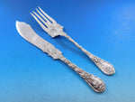 Dauphin by Durgin Sterling Silver Set for 11 Individual Fish Set 22 pieces total
