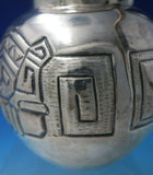 Mayan by DEB .900 Silver Mexican Water Pitcher w/ Scenes Designs c.1940 (#5621)