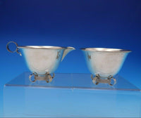 Mueck-Carey Co Sterling Silver Creamer and Sugar Set 2pc #1153 (#3660) Modernism