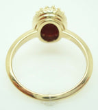 14K Gold Carved Genuine Natural Agate Ring with Initial "C" (#J2816)