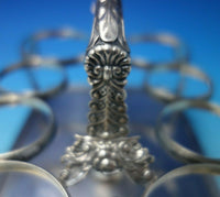 English Sterling Silver and Cut Crystal Cruet Set 10" x 8"  (#5411)
