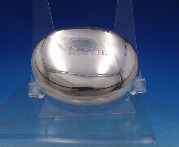 George Unite English Estate Sterling Silver Soap Box Gold Washed Interior #6881