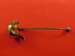 Gothic Dome by Georg Sharp Sterling Silver Sauce Ladle Goldwashed with Griffin