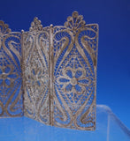 Filigree by Unknown Sterling Silver Doll House Miniature Folding Screen (#6890)