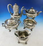 Chrysanthemum by Tiffany & Co. Sterling Silver Tea Set 5pc (#2632) Spectacular!