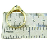 14k Yellow Gold Marquise .89ct Genuine Natural Sapphire Ring (#J537)