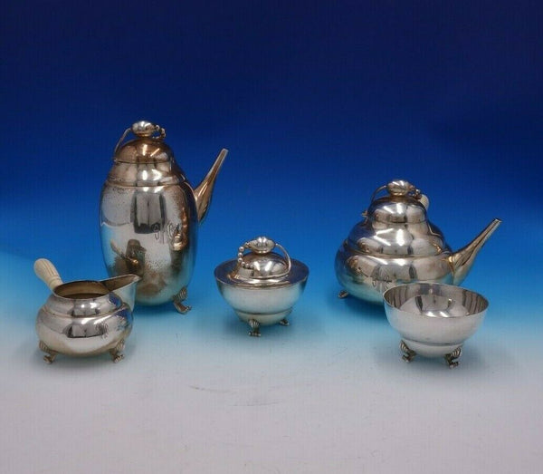 Blossom by William L. DeMatteo Sterling Silver Tea Set 5-Piece #65 (#4883)