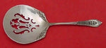 Rose Point By Wallace Sterling Silver Nut Spoon Old Pierced 4 3/4" Flatware