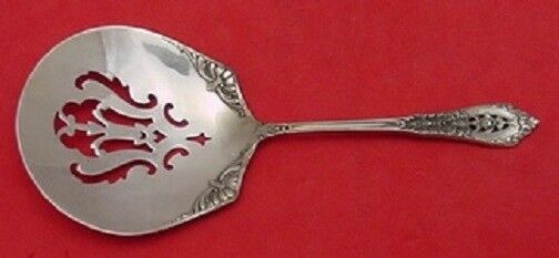 Rose Point By Wallace Sterling Silver Nut Spoon Old Pierced 4 3/4" Flatware