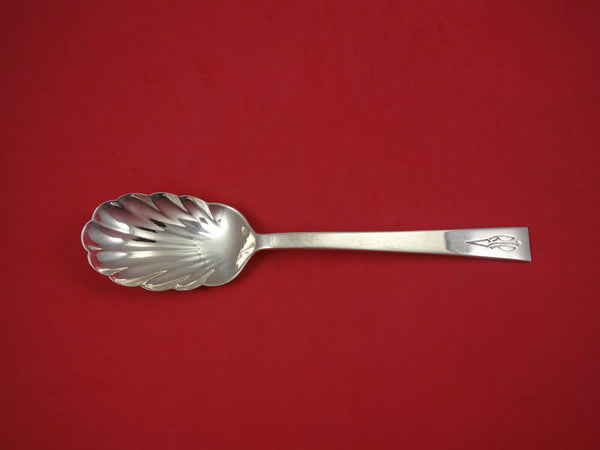 Continental by International Sterling Silver Berry Spoon AS Shell Bowl 9"