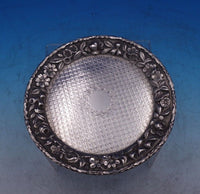 Repousse by Kirk Sterling Silver Card Tray Round w/ Rope Edge 925/1000 (#7001)