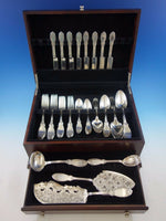 Oriental by Polhamus Shiebler Sterling Silver Flatware Set 8 Service 52 Pieces