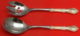 King Edward by Gorham Sterling Silver Salad Serving Set Pierced Custom 10 1/2"