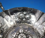 German .800 Silver Bowl Round with Handles Repoussed Fruit 5 5/8" (#6821)