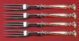 Romance of the Sea by Wallace Sterling Silver Fruit Fork Set 4pc HHWS 6" Custom
