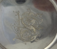 Vine by Tiffany & Co. Sterling Silver Dip Dish w/Underplate & Daisy Motif #0117