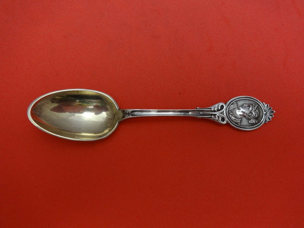Diana by Wood & Hughes Sterling Silver Demitasse Spoon Gold Washed 4 1/4"