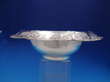 Lap Over Edge Acid Etched By Tiffany Sterling Silver Floral Fruit Bowl (#4602)