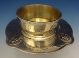 Gorham Sterling Silver Child'S Bowl & Underplate w/8 Figural Medallions (#0419)