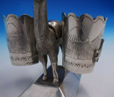 Peruvian .925 Silver Toothpick Holder with Lamas and Etched Volcanos (#4737)