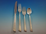 Diamond Star by Stieff Sterling Silver Flatware Set Service 59 pc Midcentury Mod