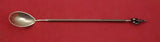 English Estate Sterling Silver Fruit Bar Spoon 3-D cherries London 1957  6 7/8"