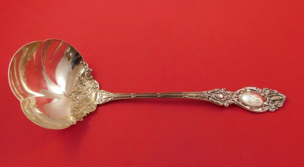 Lucerne by Wallace Sterling Silver Soup Ladle Light Gold Washed 10 3/4"