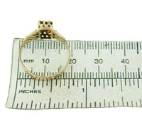 14k Yellow Gold Victorian Garnet and Seed Pearl Ring (#J4633)