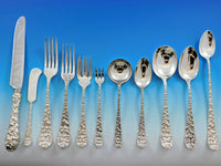 Baltimore Rose by Schofield Repousse Sterling Silver Flatware Set 144 pc Dinner