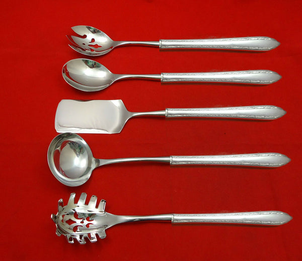 Wild Flower by Royal Crest Sterling Silver Hostess Set 5pc HHWS  Custom Made