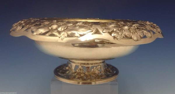 Gorham Sterling Silver Centerpiece Bowl with Wide Floral Pierced Border (#0405)