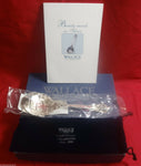 Grande Baroque by Wallace Sterling Anniversary Spoon 60Th with Box & Book 9 3/8"