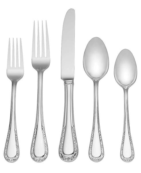 Venetial Lace by Lenox Stainless Steel Flatware Set Service 20 Pieces - New