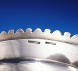 John Belknap Jones Coin Silver Salver Tray Boston Leaf Acanthus Border #3542