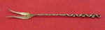 Reverse Twist #8 by Whiting Sterling Silver Pickle Fork 2-Tine Long 8 1/4"