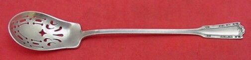 Nathan Hale by International Sterling Silver Olive Spoon Pierced 6"