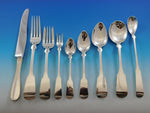 Fiddle by Porter Blanchard Sterling Silver Flatware Set Service Dinner 116 pcs