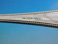 Perlinato by Fina Italy Sterling Silver Flatware Set Service 30 pieces Perles Dn