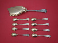 Persian by Tiffany and Co Sterling Silver Ice Cream Set rose gold server 11 1/2"