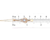 10k Yellow Gold Moonstone Lavaliere Pendant Jewelry (#J5638)