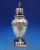 C and S Co English Estate Sterling Silver Muffineer Square Base Fancy (#7283)