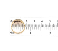 14k Yellow Gold Signet Ring with Raised Initials "ES" and "30" Jewelry (#J5682)