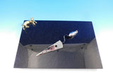 Michael Aram Stainless Steel and Gold Cat & Mouse Cheese Board with Knife - New
