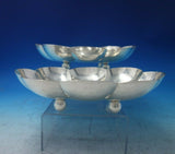 Mexican Mexico Sterling Silver Vegetable Dish Pair Modern 9 1/4" x 6 1/4" #6360