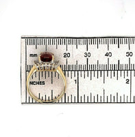 14k Gold 4.41 Carat Genuine Natural Spessartine Garnet and Diamond Ring (#J5419)