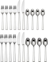 Continental by Lenox Stainless Steel Flatware Set Service 20 Piece - New