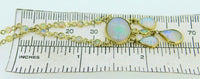 14k Yellow Gold Genuine Natural Opal Cabochon Necklace 12 Carats (#J4198)