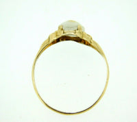 10k Yellow Gold Genuine Natural Gold Vein Quartz Ring (#J4426)