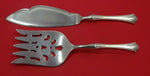 Regency Shell by Lunt Sterling Silver Fish Serving Set 2 Piece Custom Made HHWS
